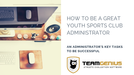 how to be a youth sports admin